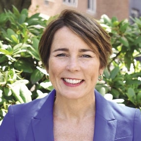 Massachusetts Governor Maura Healey smiling