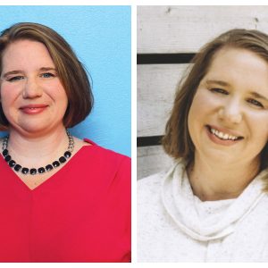 Two photos of the same woman, eight years apart