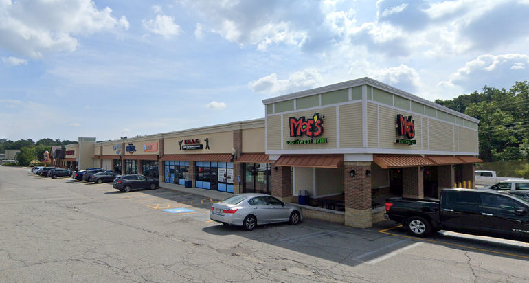 A strip mall