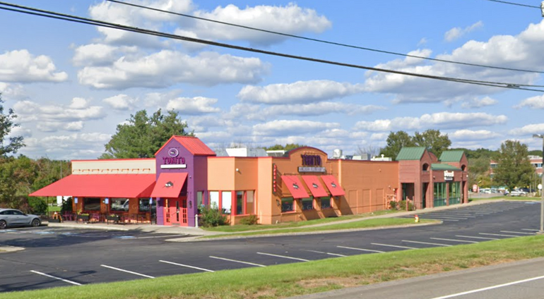 A large, one-story retail building