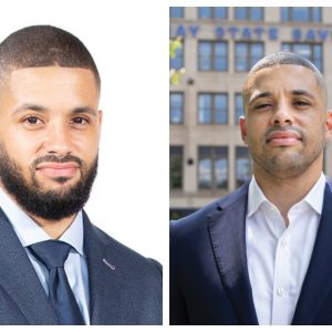Two photos of the same man three years apart