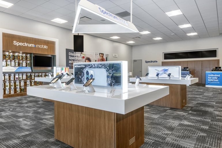A retail store full of electronics
