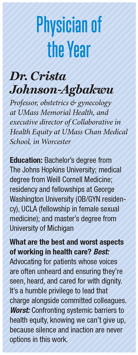 A bio box for Dr. Crista Johnson-Agbakwu