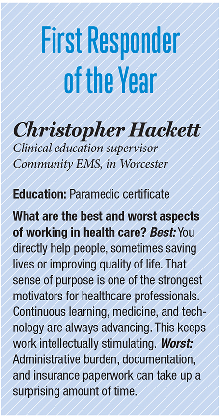 A bio box for Christopher Hackett