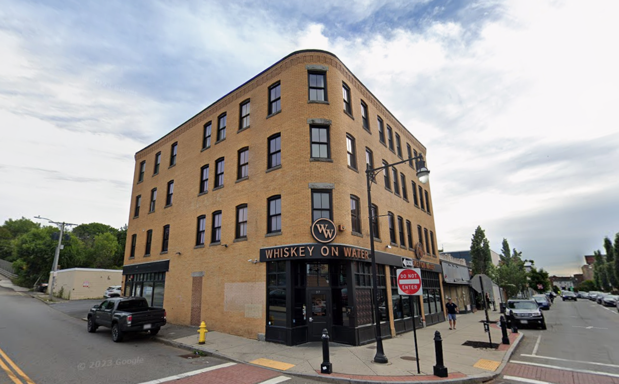 A four-story urban building