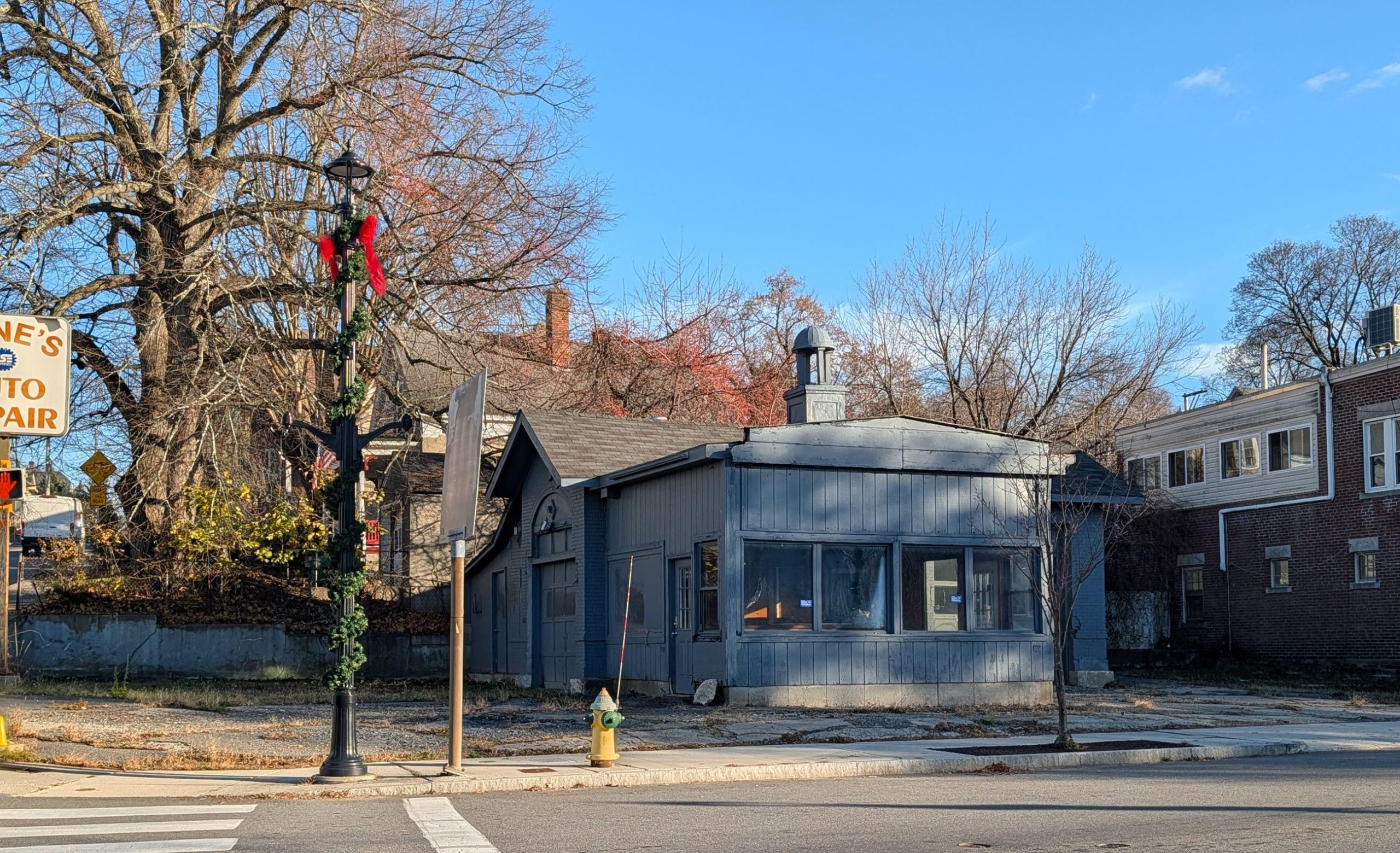 A small one-story building